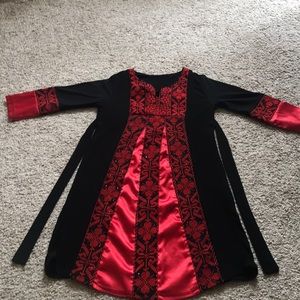 Palestinian thobe  henna dress for a little girl